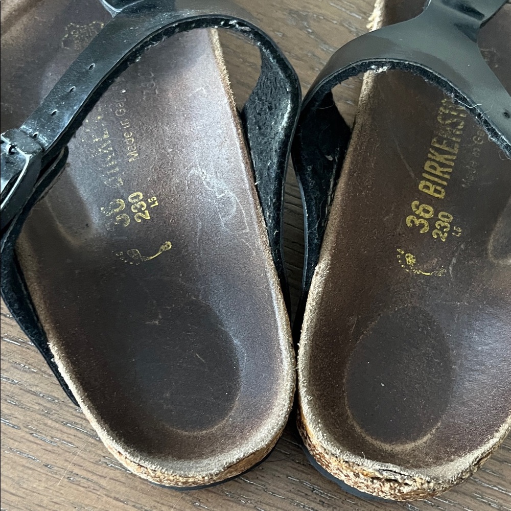 Birkenstock Black Gizeh Thong Sandals Size 36‎ - Picture 6 of 8